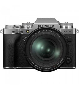 برسی دوربین بدون آینه فوجی فیلم مدل Fujifilm X-T4 رنگ نقره‌ای به همراه لنز ۸۰-۱۶ میلی‌متری