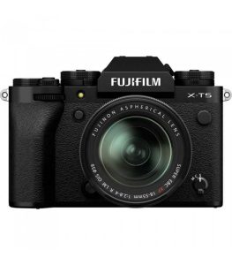 برسی دوربین بدون آینه فوجی فیلم مدل Fujifilm X-T5 رنگ مشکی به همراه لنز XF 18-55mm