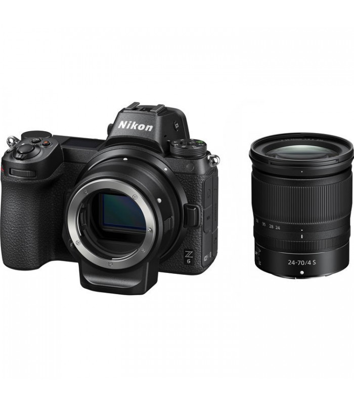 برسی دوربین بدون آینه Nikon مدل Z6 همراه لنز Z 24-70mm و آداپتور FTZ