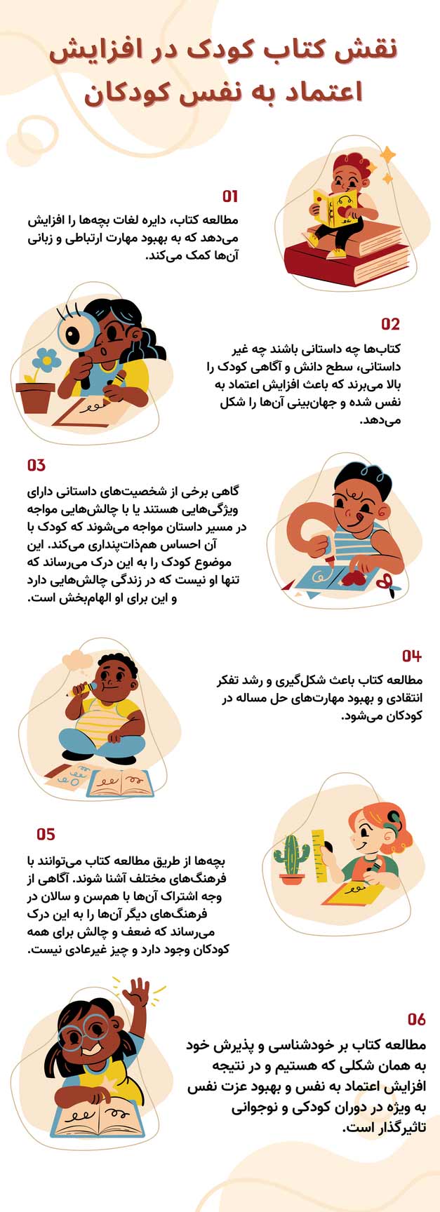 کتاب نقش کتاب کودک در اعتماد به نفس کودکان