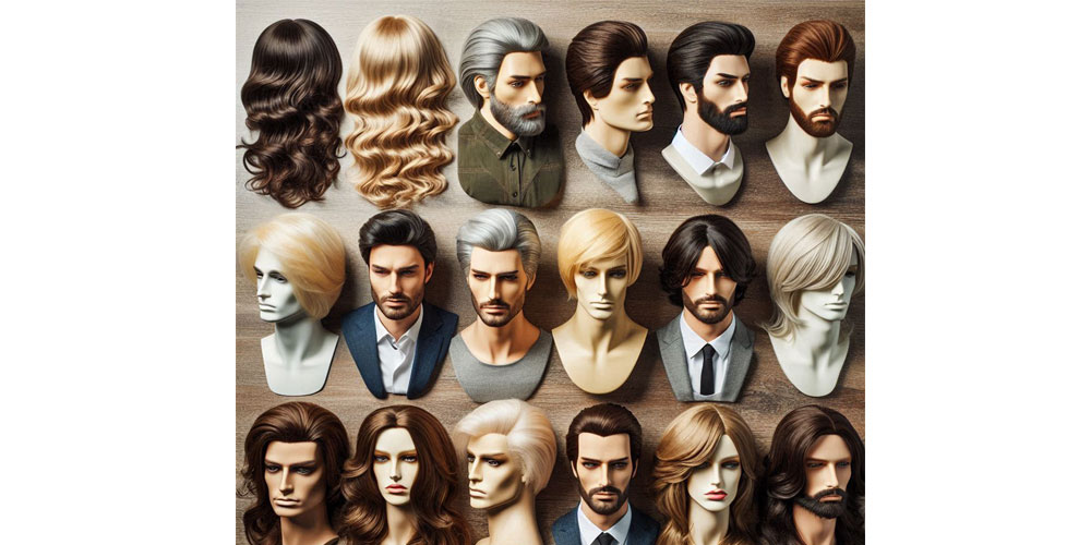 تصویر چند نمونه از انواع پروتز مو