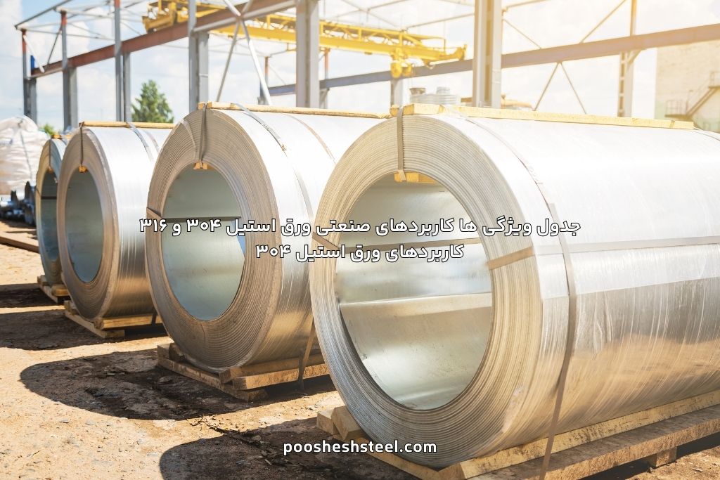 کابرد ورق استیل 304