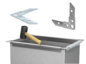 پروفیل فلنج گوشه یا کرنر گالوانیزه مناسب کانال کشی سنتی کولر و تهویه