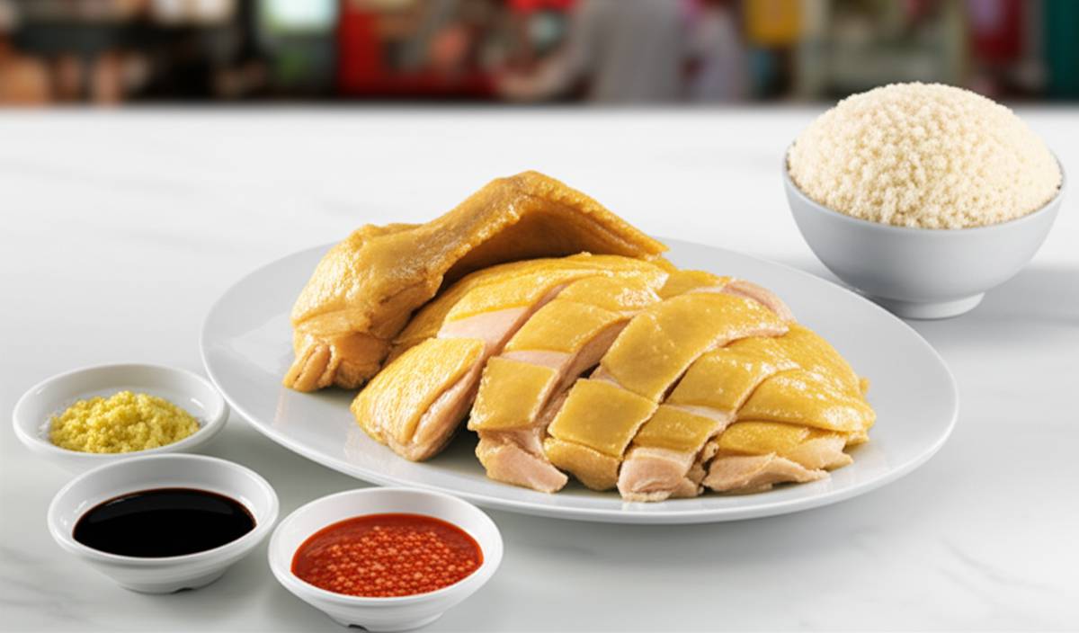 برنج مرغ هاینانس سنگاپور | طرز تهیه (Hainanese Chicken Rice)