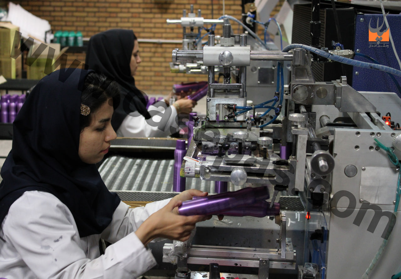 دستگاه چاپ سیلک روی قوطی پلاستیکی