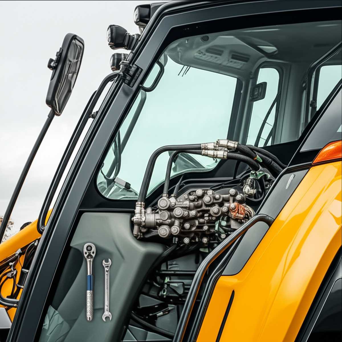 اتصالات | ایمنی راهنمای جامع تعویض و تنظیم شیرهای کنترل بیل تراکتور