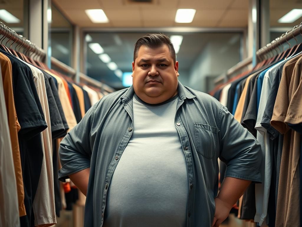 چرا بیشتر مردان چاق از خرید لباس فراری‌اند؟