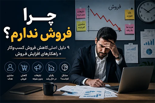 بازاریابی | استراتژی چرا فروش ندارم؟ ۹ دلیل واقعی افت فروش کسبوکار (+ راهحل)