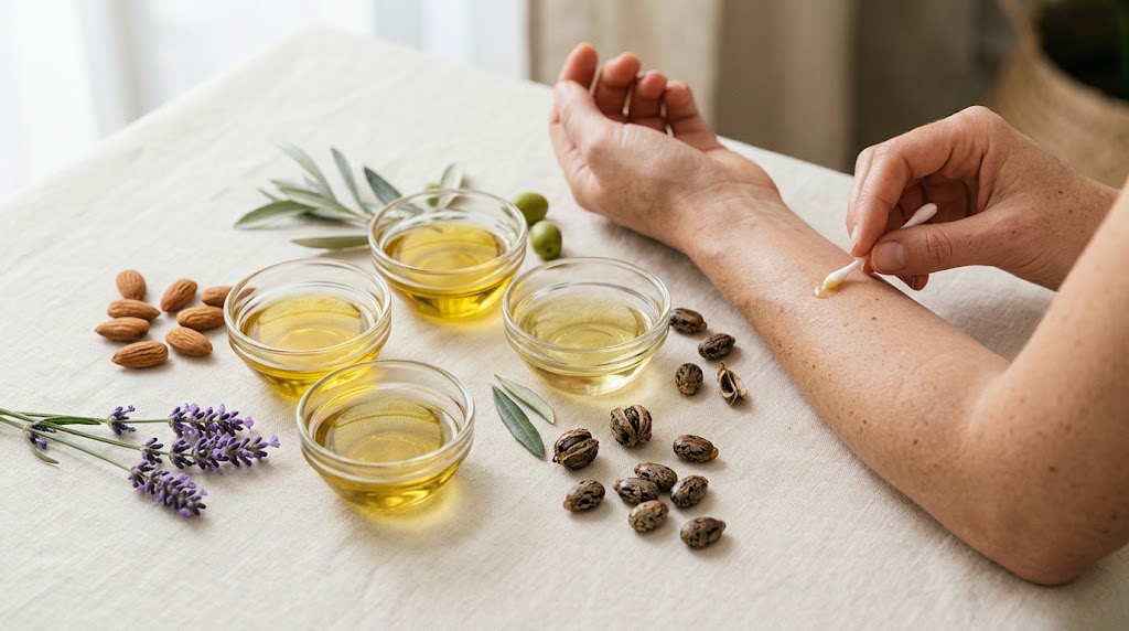 روغن | آموزش آموزش پچ تست روغن های گیاهی؛ قبل از استفاده روی پوست این تست را انجام دهید